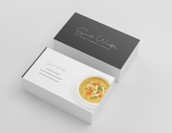 mẫu danh thiếp nhà hàng quan ăn