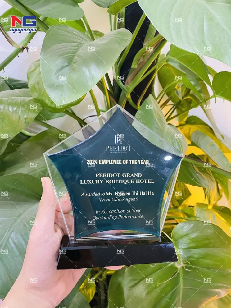 mẫu cúp pha lê