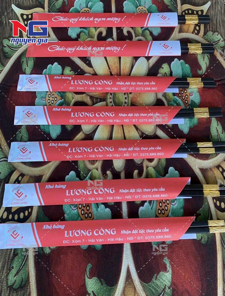mẫu bao đũa nhà hàng