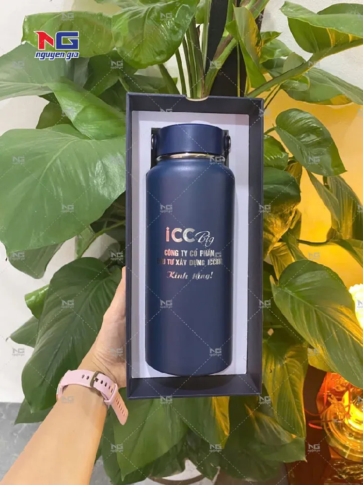 bình giữ nhiệt logo