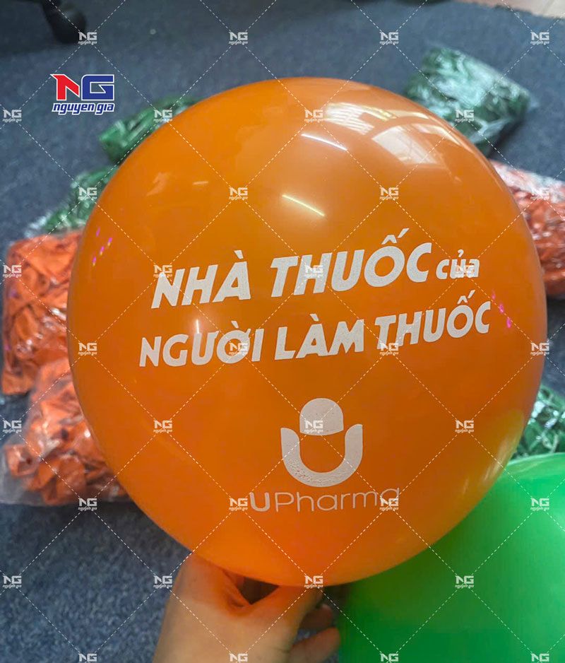 In bóng bay nhà thuốc logo
