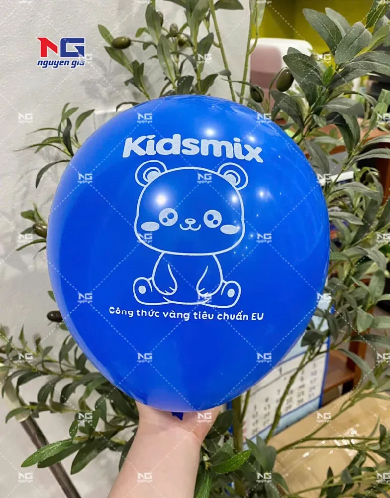 mẫu bóng bay Kidsmax màu xanh dương
