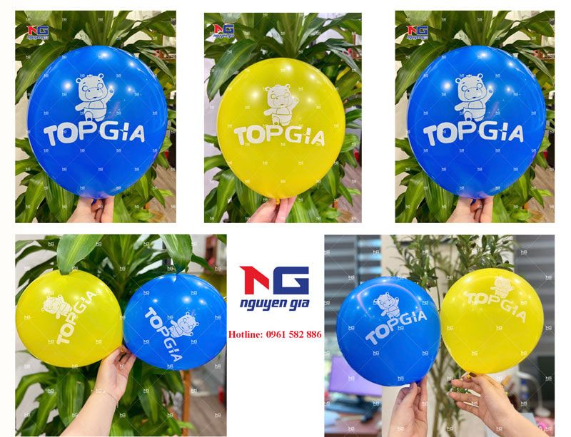 Mẫu bóng bay logo Top Gia 