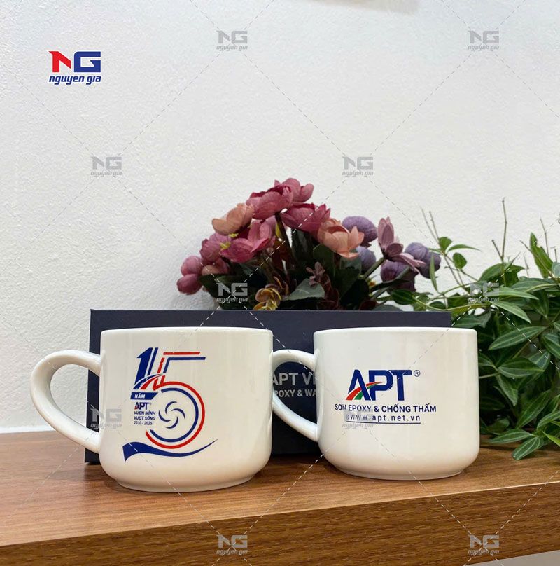 mẫu cốc logo có quảng cáo