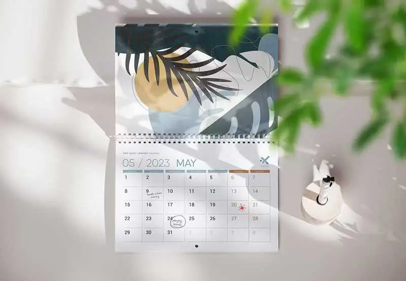 lịch 1 tờ ms 01