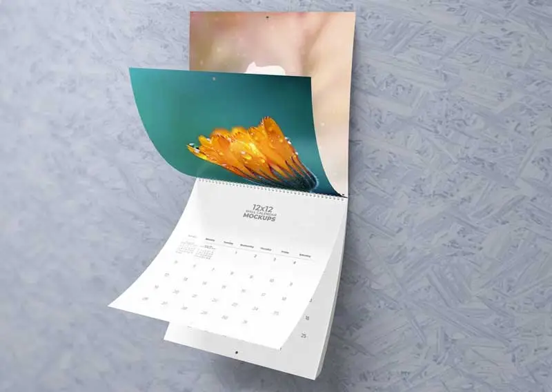 mẫu lịch 1 tờ