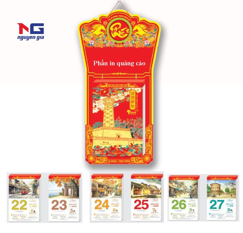 in lịch bloc đẹp