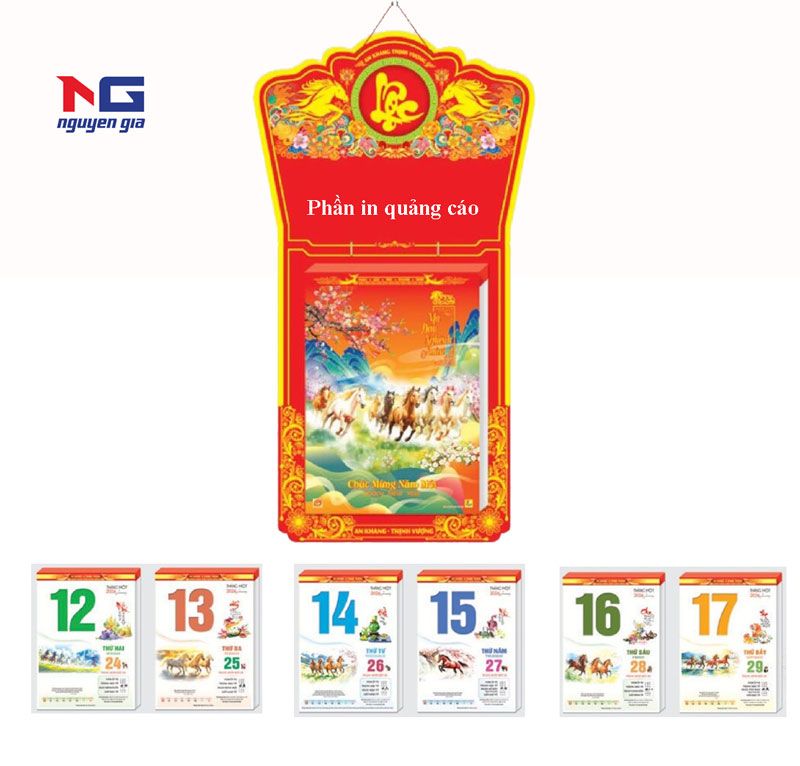 mẫu lịch bloc 2026