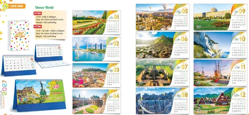 mẫu để bàn 2027