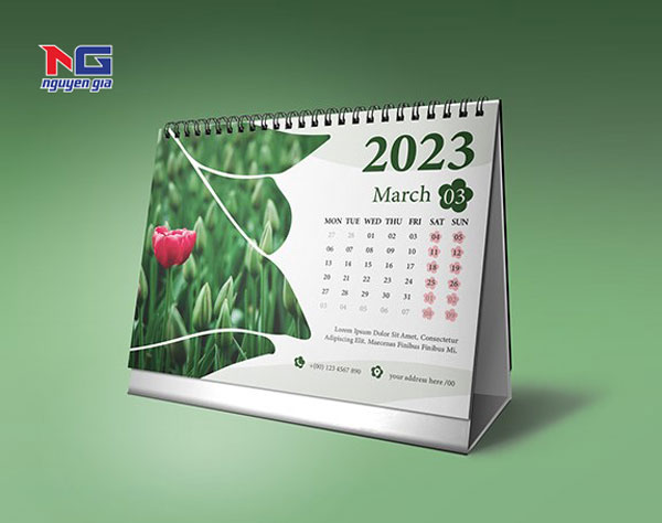 mẫu lịch tết để bàn đẹp 2024