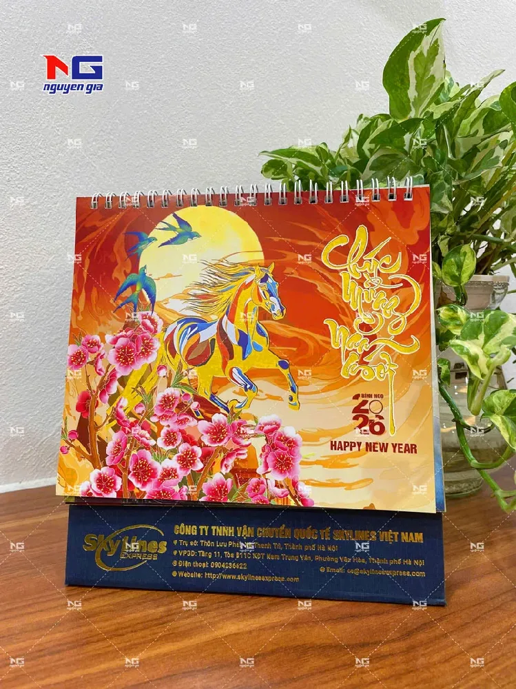 mẫu lịch tết đẹp