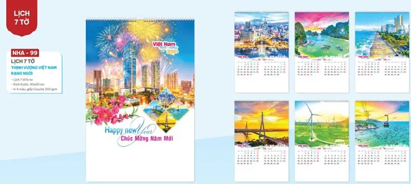 Lịch tết thịnh vượng Việt Nam