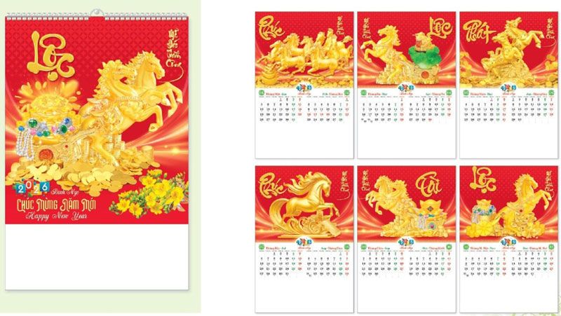 mẫu lịch tết treo tường 2026