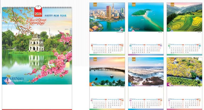 Lịch tết treo tường