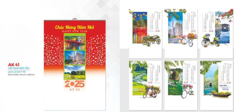 Lịch treo tường AK40