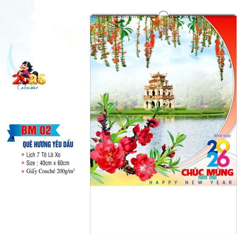 mẫu lịch tết 2026