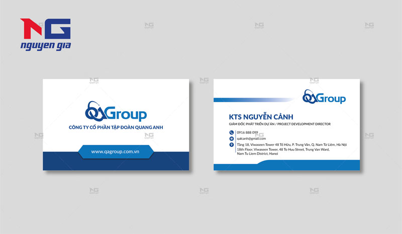 in name card công ty
