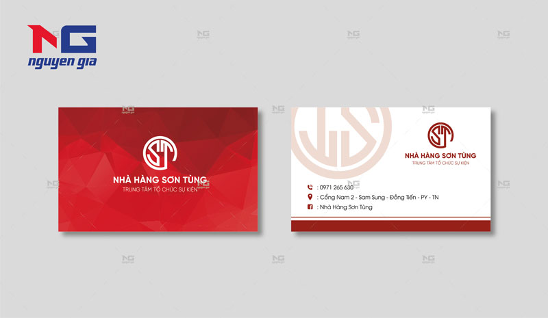 mẫu card nhà sơn hà đông