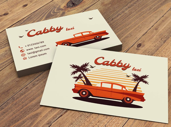 mẫu card taxi oto du lịch
