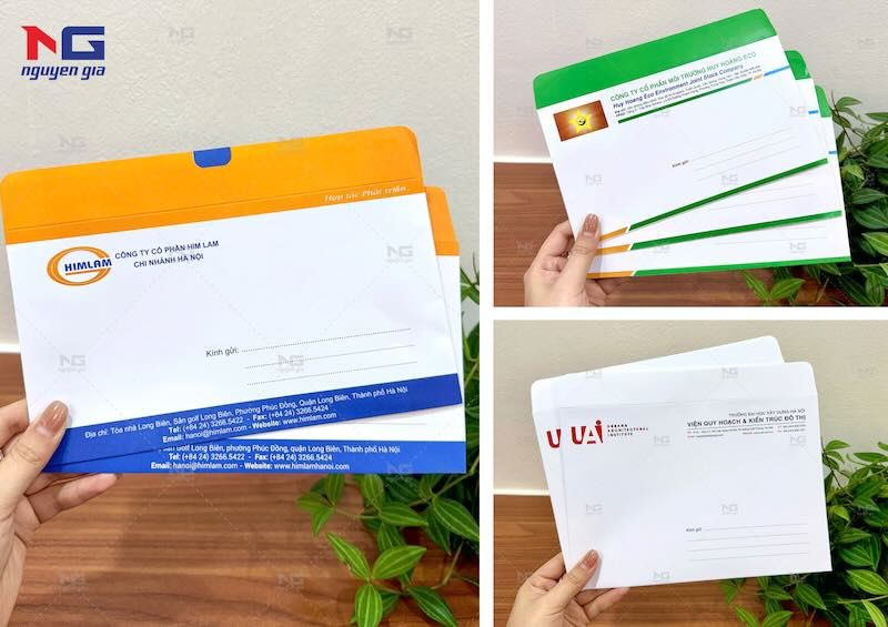 Những mẫu phong bì đẹp tại Công ty In Nguyễn Gia