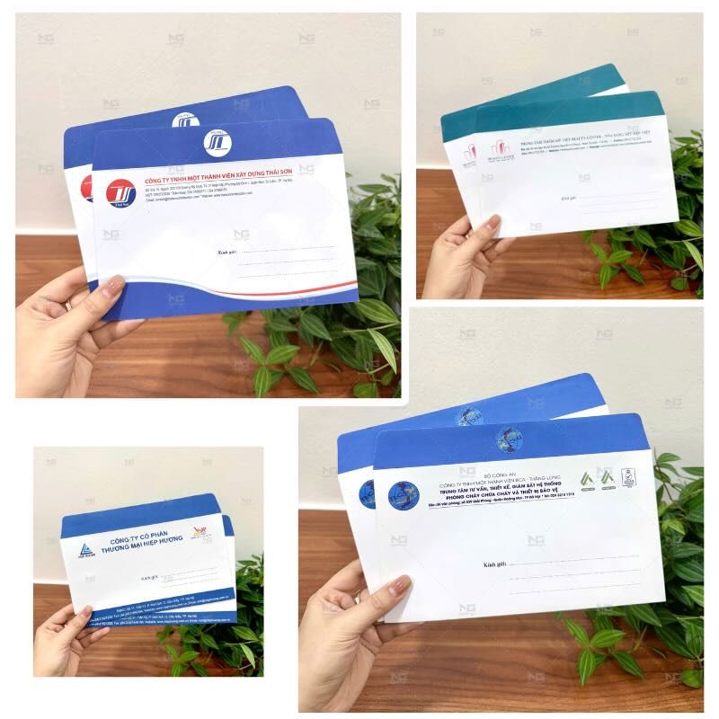 Những mẫu phong bì đẹp tại Công ty In Nguyễn Gia
