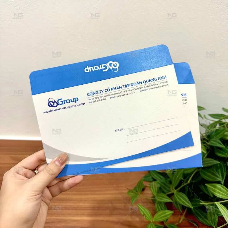 Mẫu phong bì công ty Quang Anh Group