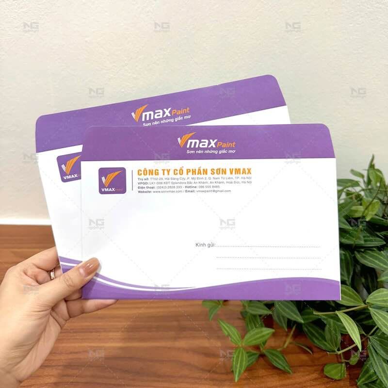 Những mẫu phong bì đẹp tại Công ty In Nguyễn Gia