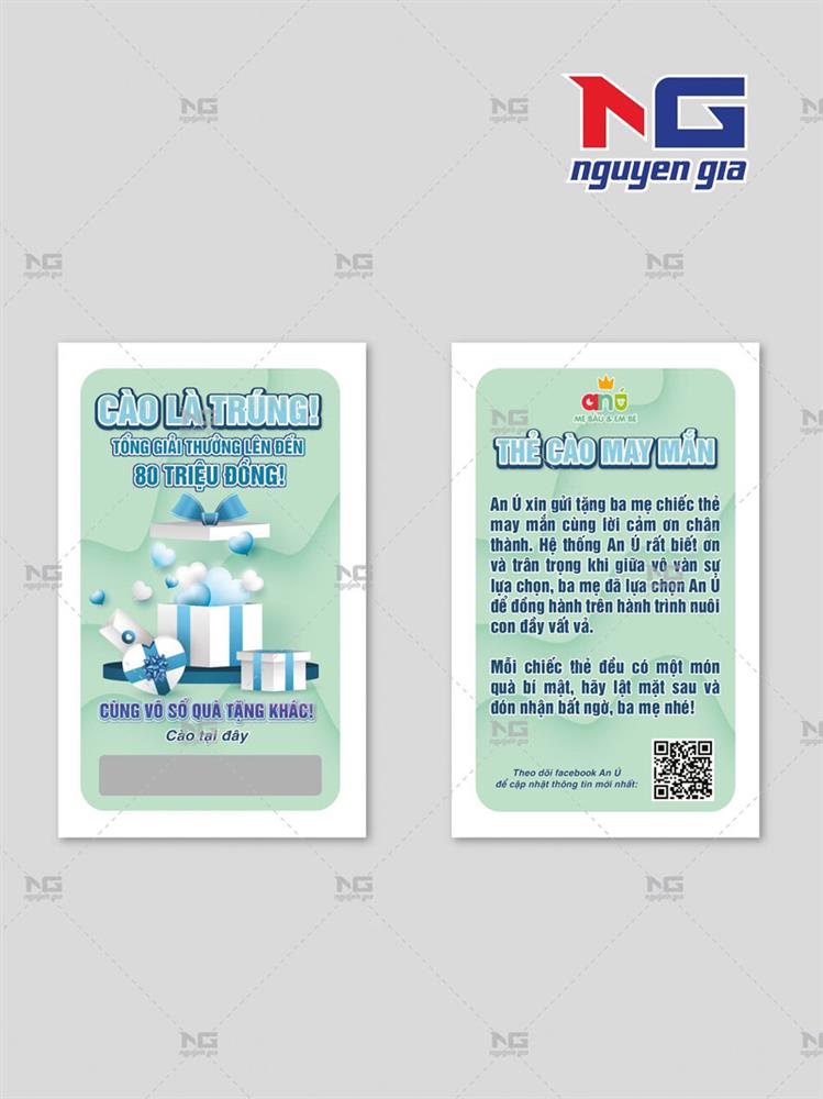 Mẫu thẻ cào trúng thưởng