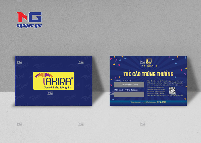 mẫu thẻ cào trúng thưởng