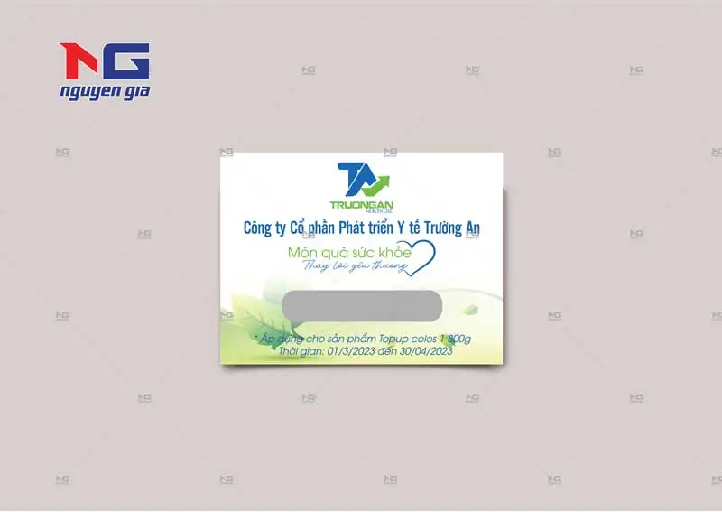 mẫu thẻ phủ cào