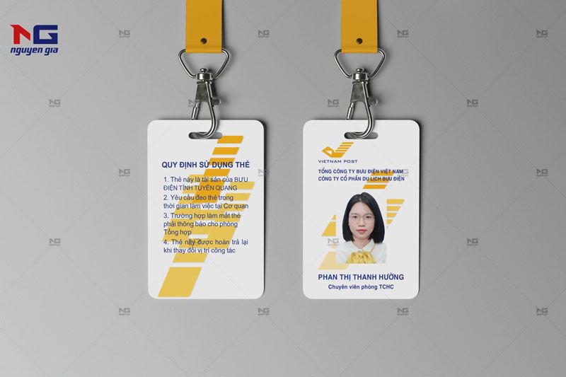 thẻ nhân viên nhựa tại VNpost 