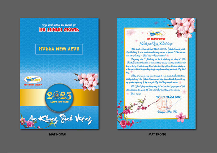 mẫu thiệp chúc tết công ty Ha Thanh