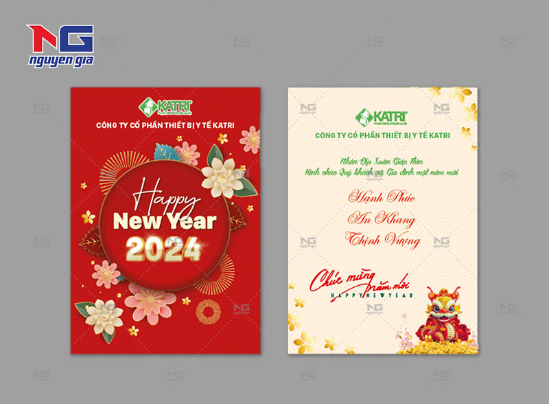 thiệp chúc tết 2024