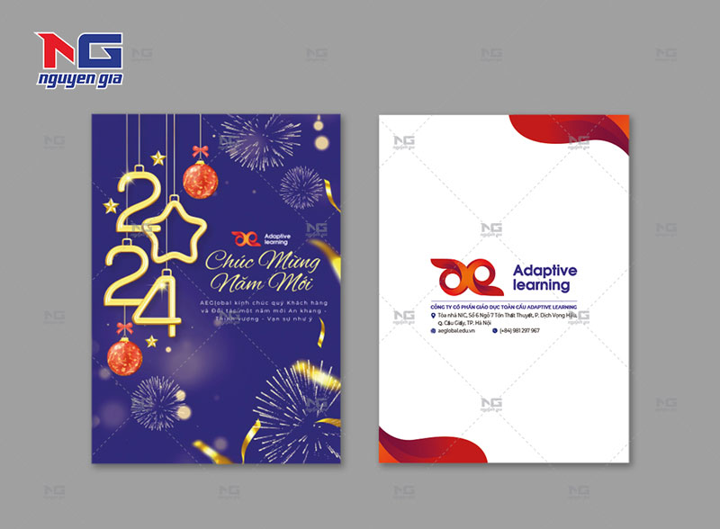 thiệp chúc mừng năm mới 2024