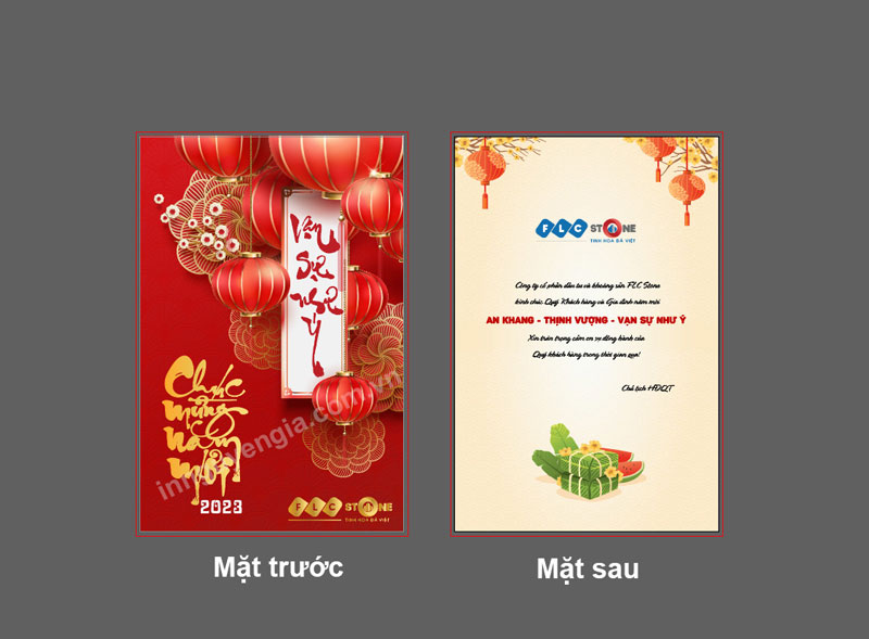 in thiệp chúc mừng năm mới FLC