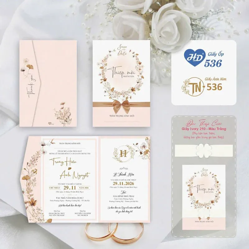 mẫu thiệp cưới đẹp