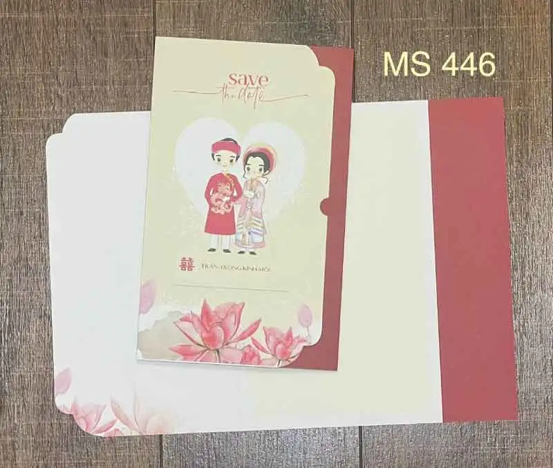 mẫu thiệp cưới Hà Nội sang trọng
