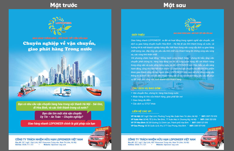 mẫu tờ rơi quảng cáo