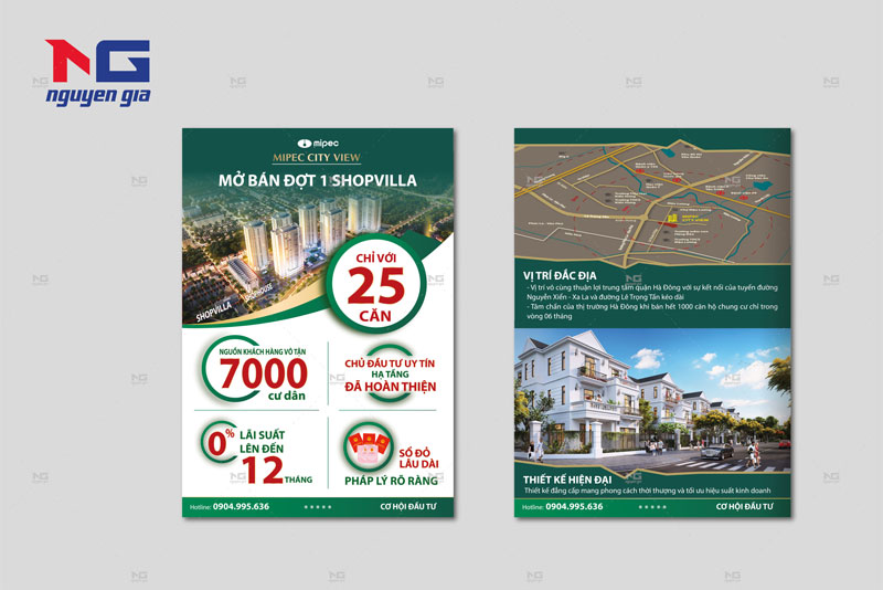 mẫu tờ gấp dành cho ngành bất động sản