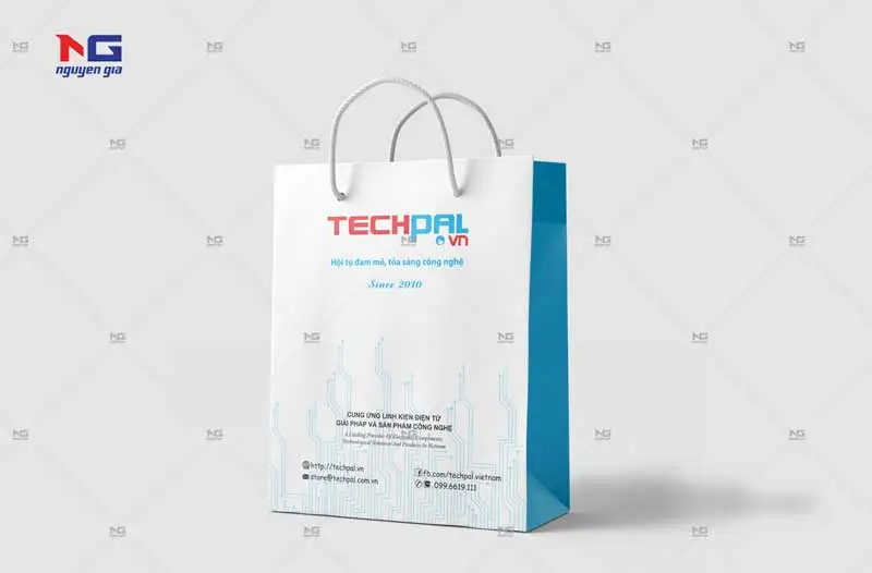 mẫu túi giấy tech pall