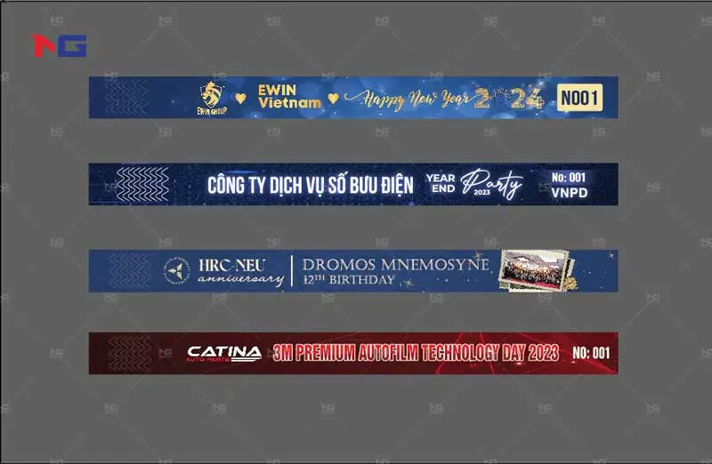Mẫu vòng tay giấy check in
