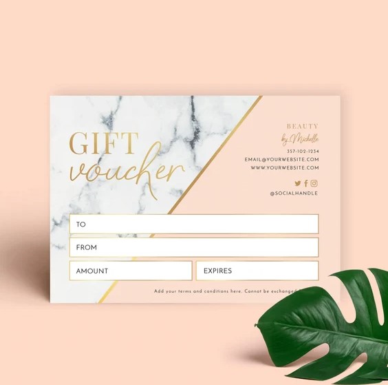 mẫu voucher của hàng tóc