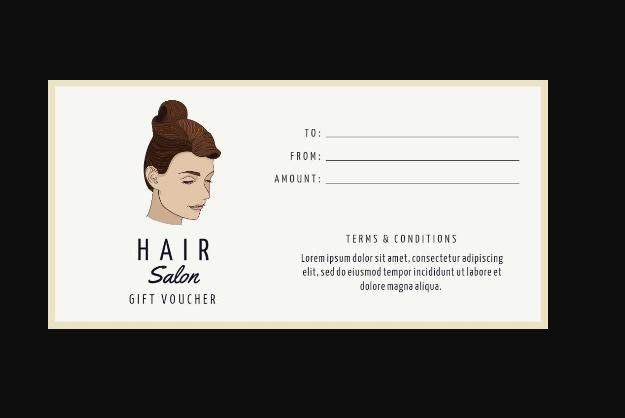 mẫu voucher cửa hàng tóc
