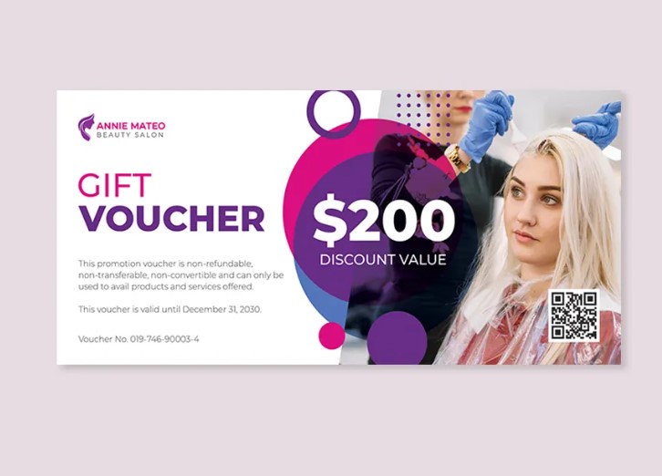 mẫu voucher đep tóc