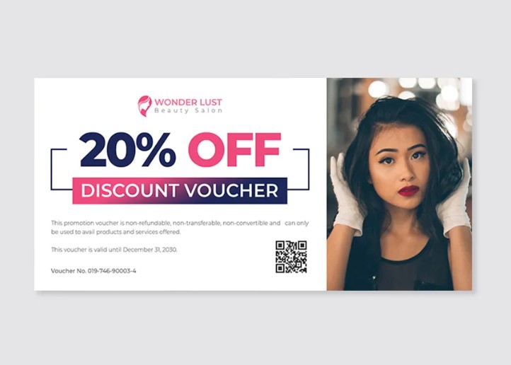 mẫu voucher đẹp giảm giá