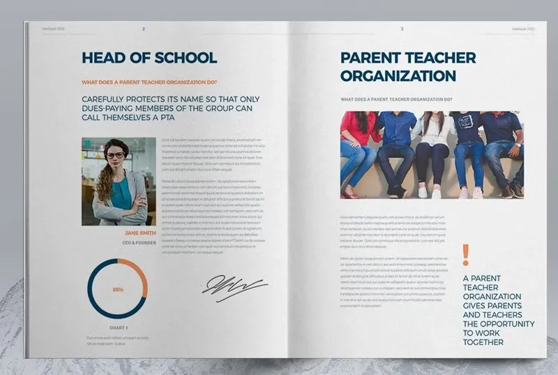 mẫu yearbook đẹp