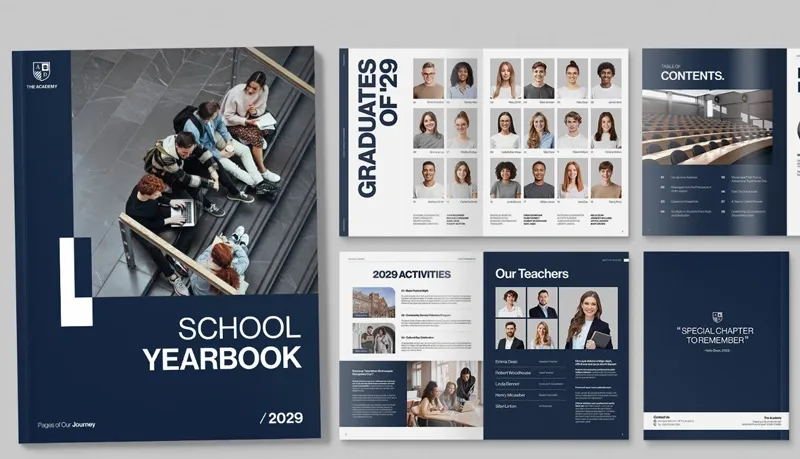 xem ngay mẫu yearbook đẹp