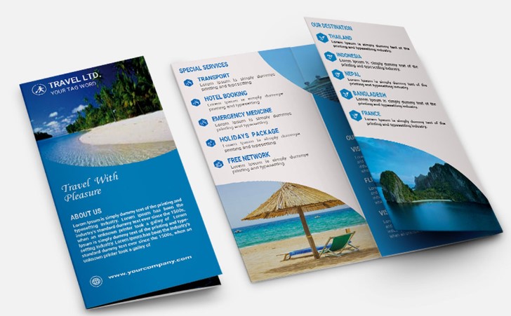 Mẫu Brochure du lịch giá rẻ