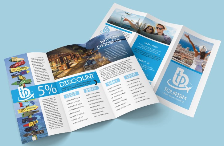 Mẫu Brochure du lịch đẹp giá rẻ