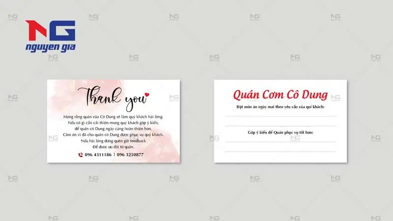 mẫu card cảm ơn đẹp